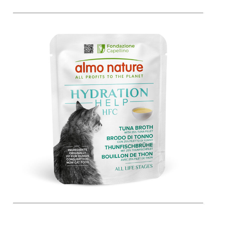 Almo Nature HFC Hydration Help Filet de At&uacute;n Con Caldo sobre para gatos